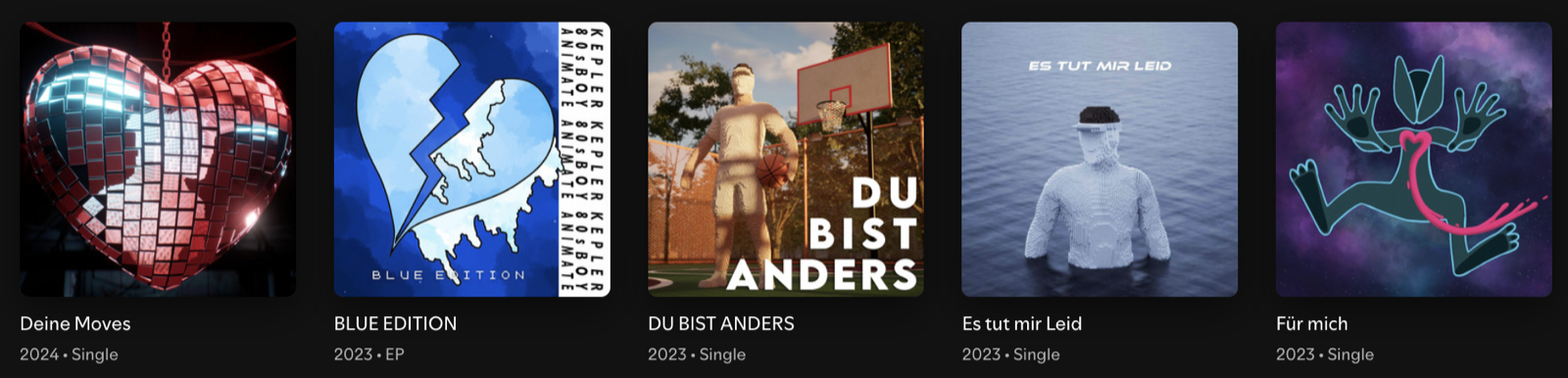 Album Cover Übersicht